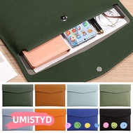UMISTYDREAMUM9U File Bag, Large Capacity Leather Leather File Folder, Stationery Dustproof A4 A4 Env