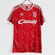 Retro jersey 1989-91 Liverpool Home Athlete T-shirt High quality football shirt