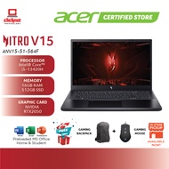 ACER NITRO V 15 ANV15-51-564F GAMING LAPTOP ( I5-13420H, 16GB RAM, 512GB SSD, RTX4050_6GB,15.6" FHD 