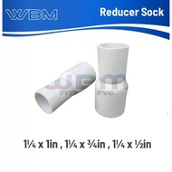 Reducer sok 11/4 x 3/4 inches Over sok PVC