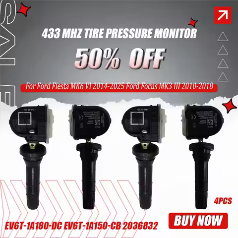 433 MHz Tire Pressure Monitor 2036832 for Ford Fiesta MK6 VI 2014-2025 Ford Focus MK3 III 2010-2018 