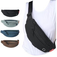 Fanny Pack for Men Women Crossbody, Waterproof Waist Pack Phone Holder with 4 Zipper Pockets Running