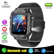 2026 New Military Smart Watch Men IP67 3ATM Outdoor Sports Fitness Tracker Health Monitor 1.44Inch B