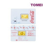 TOMEI x PAMP Coca-Cola® Colar Bear Gold Bar I 5GM I Fine Gold 9999