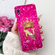 เคส A10กาแล็คซี่ Samsung หรูหรามี26ตัวอักษรเคสโทรศัพท์ซิลิโคนนุ่มทนทานสำหรับ Samsung ที่ A10เคส10 Ga