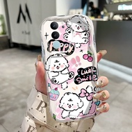 HP Casing For VIVO V29 5G V29 Pro 5G V29 Lite 5G V29E Case Small White Dog Casing pole HP Casing Sil