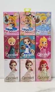 日本景品 日版 QPosket 公主 Princess Beauty & the Beast 美女與野獸 貝兒 Belle 美人魚 The Little Mermaid Arial 冰雪奇緣 Froz