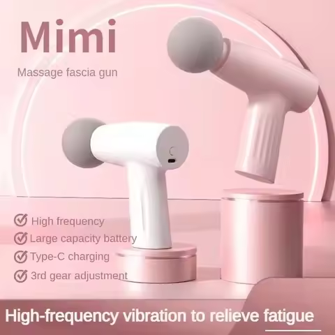 Muscle Mini Pink Massage Gun Deep Tissue Handheld Massage Gun Therapy Gun Fascia Gun Massagegun Mass