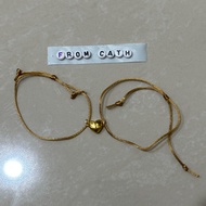 Invisible string heart magnet couple / friendship bracelets for soulmates - inspired by taylor swift