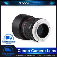 yuan6 Andoer Camera Lens Large Aperture Full Frame for Canon EOS Rebel T8i T7i T6 T3i T2i 4000D 2000D 1300D 850D 800D 600D 90D 80D 70D DSLRs Lenses