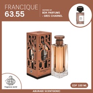 Francique 63.55 - French Avenue (Fragrance World) โคลน BDK Gris Charnel น้ำหอม Unisex EDP 100 ml. น้