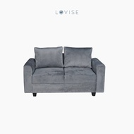 Lovise Sofa 2 Seat Mahalona Abu-abu Pdr 114