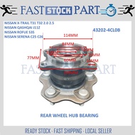 1PC REAR WHEEL HUB BEARING - 43202-4CL0B NISSAN X-TRAIL T31 T32 2.0 2.5 / QASHQAI J11Z / ROFUE S35 /