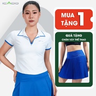Icado HT605 Women's Sports Polo Shirt High Quality Elastic Breathable World Workout Clothing