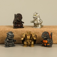 5pcs/set Mecha Godzilla Titanus Gojira King Ghidorah Finger Puppets Movie Cartoon Peripheral Action 
