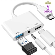 YOUCE Type-C to 3.5m Tablet Headphone 3 in 1 Audio Converter