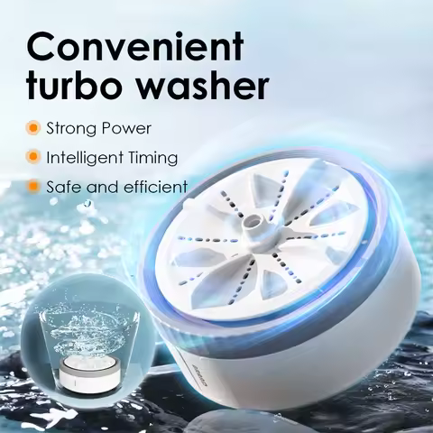 3 Speed Timing Mini Portable Washing Machine USB Rotating Turbine Washing Machine Underwear Socks Wa