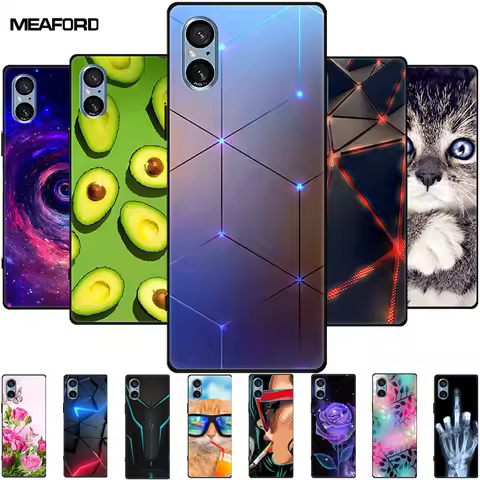 For Sony Xperia 5 V Case 5V 2023 Fashion Soft TPU Silicone Protective Back Cover For SONY Xperia 5 V