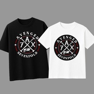 AVENGED 7AX T-SHIRT, UNISEXkaos band/, MEN'S DISTRO T-SHIRT,Wanita/