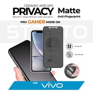 VIVO Anti Spy Privacy Matte (Ceramic) Screen Protector Y100 Y02 Y03 Y11/Y12/Y15/Y17 Y12S Y16 Y17S Y1