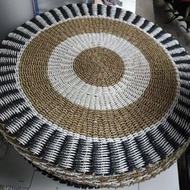 Beautiful Seagrass Rug/ Floor Carpet D 80cm, 100cm, 120cm Woven Carpet Minimalist Floor Carpet