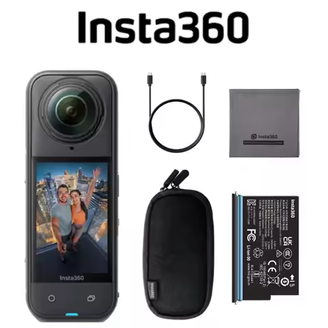 Original Insta360 X5/X4 -8K Waterproof 360 Action Camera with 1/1.28" 48MP Sensors, 8K 360 HDR Video