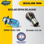 WIN 12V 25WAT Headlight Bulb 12V 21 5WAT Rear Light Bulb Quality Win Brand