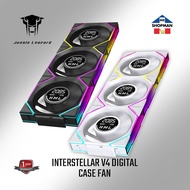 Jungle Leopard Interstellar V4 DGT ARGB Block FAN 3in1 | Single Case Fan Digital Black | White