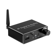 HAPPY TIME-Audio Converter Digital Analog SPDIF Optical to L/R BT 5.3 Receiver Transmitter