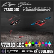 Transparent Striping VARIO 160 STICKER Transparent papa H09