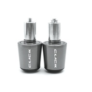 [oqiao] Motorcycle Universal Handlebar Grips End Handle Bar Cap Ends Plug 7/822mm CNC For Honda Clic