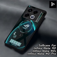 GM - 004 Softcase-Infinix Note 40/Note 40s/Note 40 Pro - Softcase Glossy Hardcase 2D - Glossy Case H