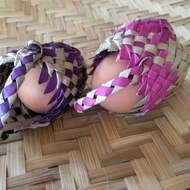 Egg container goodies kahwin boiled eggs woven pindang eggs from pouring