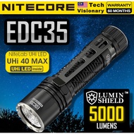 Nitecore EDC35 5000 Lumen EDC Flashlight, USB-C Rechargeable, High Power Super Bright Sticker for Ev