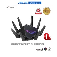 ASUS ROG Rapture GT-AX11000 - เราเตอร์ Pro Tri-Band WiFi 6 gaming router, 2.5G port, 10G port, enhanced hardware, ASUS RangeBoost Plus, 5.9 GHz, Triple-level game acceleration, free network security and AiMesh support As the Picture One