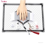 Teemay Silicone Tattoo Thảm trải bàn Khăn trải bàn miếng đệm sạch Nail Art Tấm lót bàn thích hợp cho