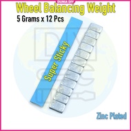 Tyre Wheel Balancing Weight FE 5g*12 Per Strip (60g) Batu Timbang Sport Rim
