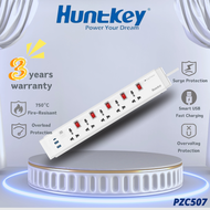Huntkey PZC507 Universal Triple Socket (2M) | 7 in 1 Power Strip | Surge Protection