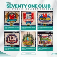 Collection Sticker Event 71Club Terengganu