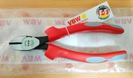 VBW 德國製 587 160mm 斜口鉗 舒適握柄 琴鋼線 64HRC Knipex NWS Snap-on