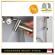 SG READY STOCK 304 STAINLESS STEEL BIDET SPRAY SET TOILET SPRAYER KIT/ BATHROOM /SHOWER SPRAY