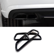 【big-discount】 For Audi A6 C7 A4 B9 A3 8y A7 4g8 2015-2023 Exhaust Tail Cover Abs Rear Exhaust Muffl