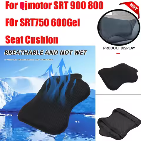 Motorcycle Accessories Gel Seat Cushion Cover Pressure Relief Pad For Qjmotor QJ SRT 900 800 750 600