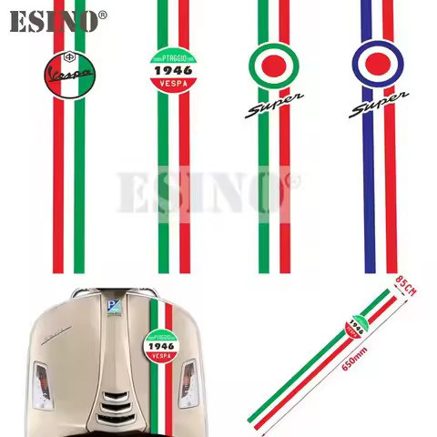 New Styling Decorative PVC Waterproof Scooter Body Sticker Vinyl Decal for Vespa Primavera 150 S GTS