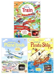 Wind-Up Train+Plane+Pirate Ship (共3本)(玩具書)