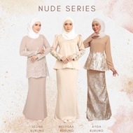 (S - 4XL) Baju Kurung Sedondon Bridesmaid NUDE Series🤩