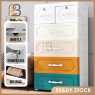 Perfect Bath Plastic Cabinet Clothes Cupboard Almari Laci Besar Wardrobe Drawer Rak Baju Bertutup La