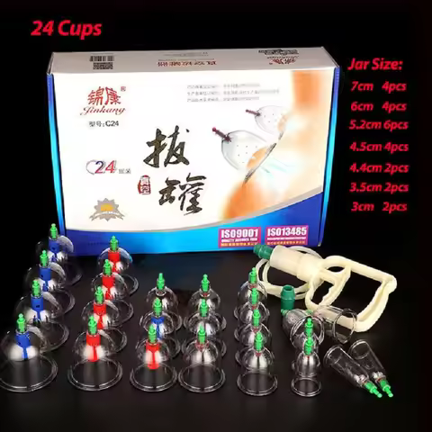 Chinese Cupping Therapy Set Medicine Physiotherapy Vacuum Massage anti cellulite ventosa Suction Cup