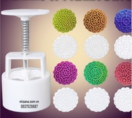 KHUÔN BÁNH TRUNG THU LÒ XO 75-100GR 6 MẶT HIỆN ĐẠI - Chất liệu nhựa PP an toànPhù hợp quy định an to