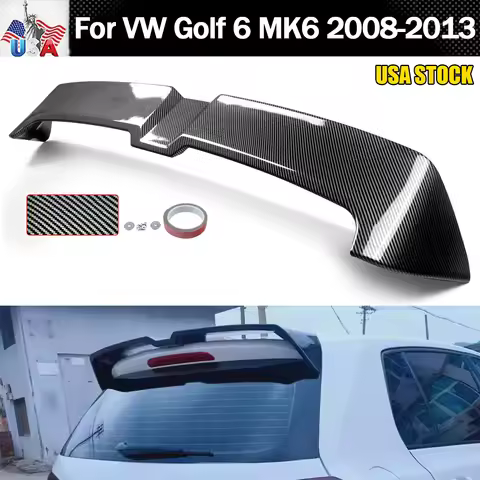 Rear Roof Spoiler Lip Fit For 2008-2013 VW Golf 6 MK6 Hatchback For Regular Golf models i.e TSI/TDI 